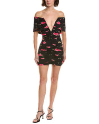 Magda Butrym Off-Shoulder Floral Midi Dress