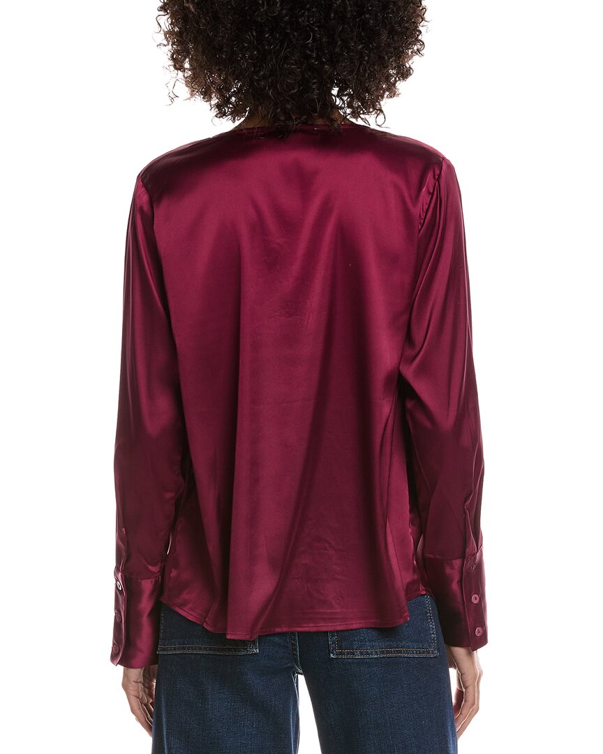 Luxe Always Satin Cowl Neck Blouse