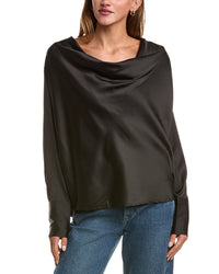 Luxe Always Satin Cowl Neck Blouse
