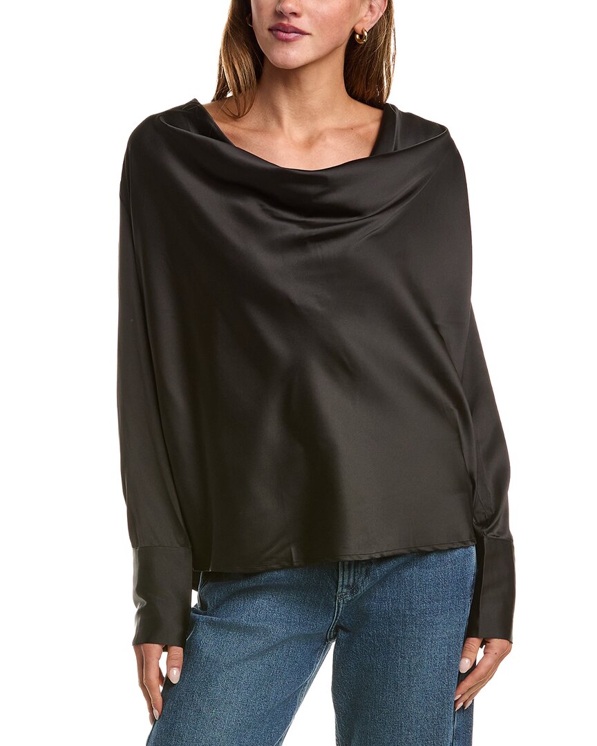 Luxe Always Satin Cowl Neck Blouse