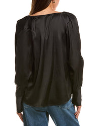 Luxe Always Satin Cowl Neck Blouse