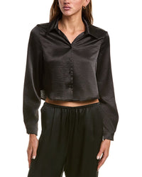 Luxe Always Satin Crop Blouse