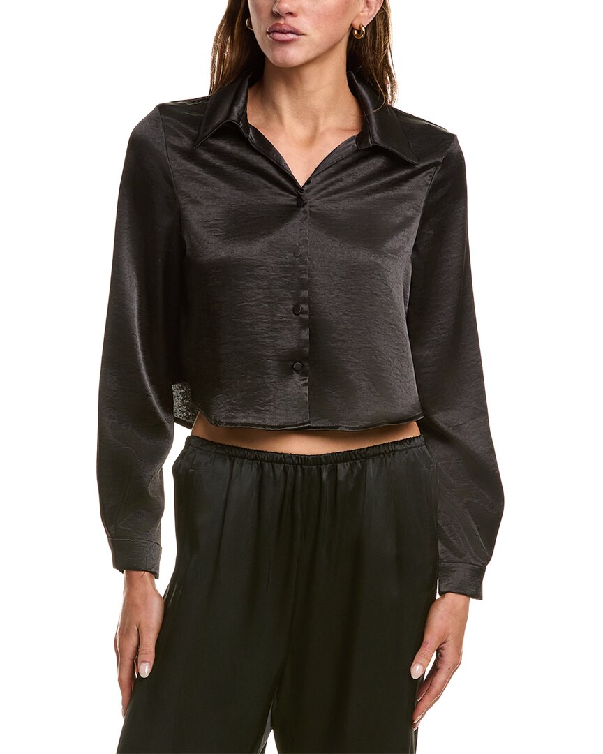 Luxe Always Satin Crop Blouse