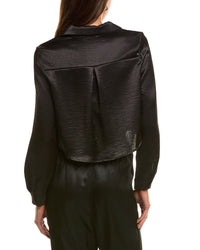 Luxe Always Satin Crop Blouse