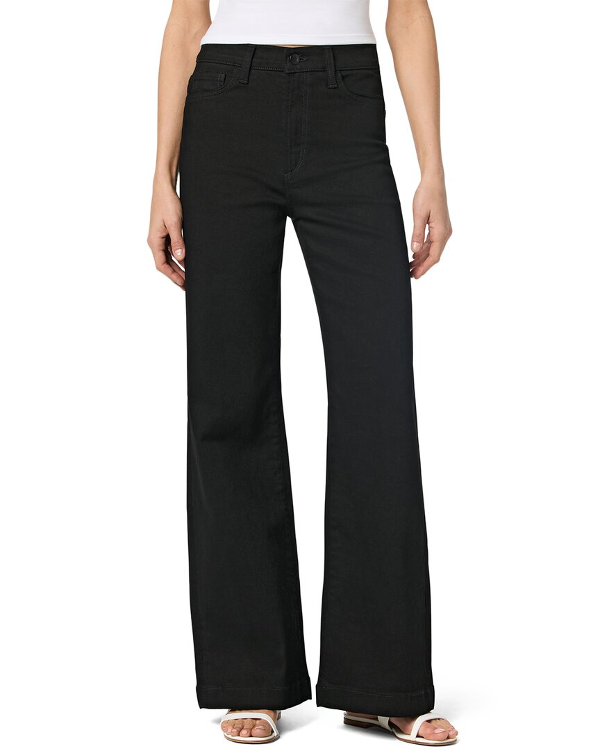 Joe's Jeans Wide Leg Black Rinse Trouser Hem Jean