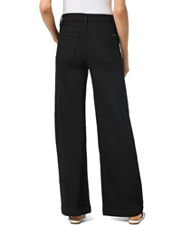 Joe's Jeans Wide Leg Black Rinse Trouser Hem Jean
