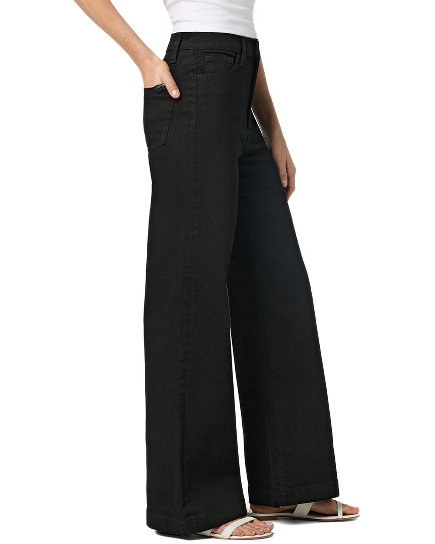 Joe's Jeans Wide Leg Black Rinse Trouser Hem Jean
