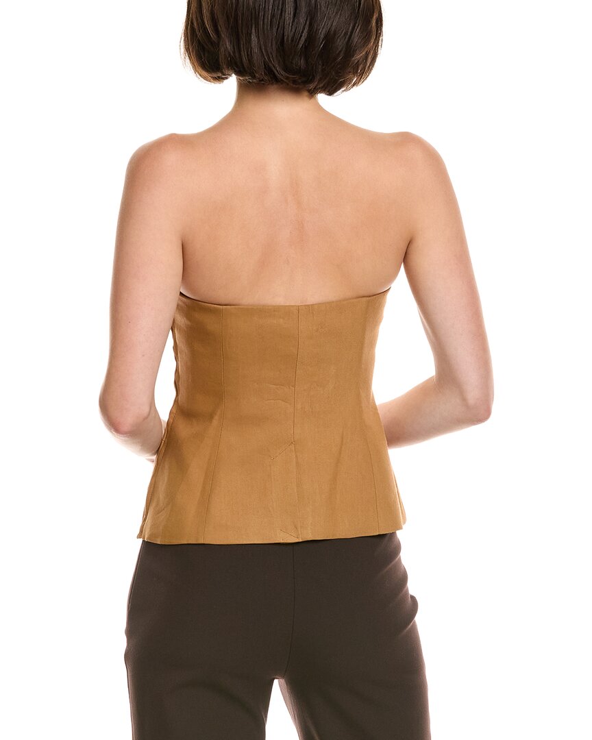A.L.C. Renee Linen-Blend Bustier Top