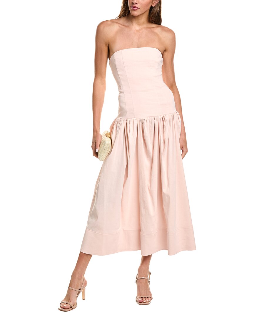 A.L.C. A.L.C. June Linen-Blend Midi Dress