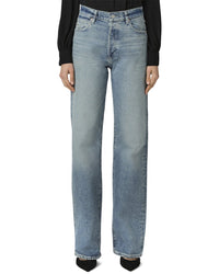 Paige Petite Sawyer Vanda Distressed Wide Leg Jean