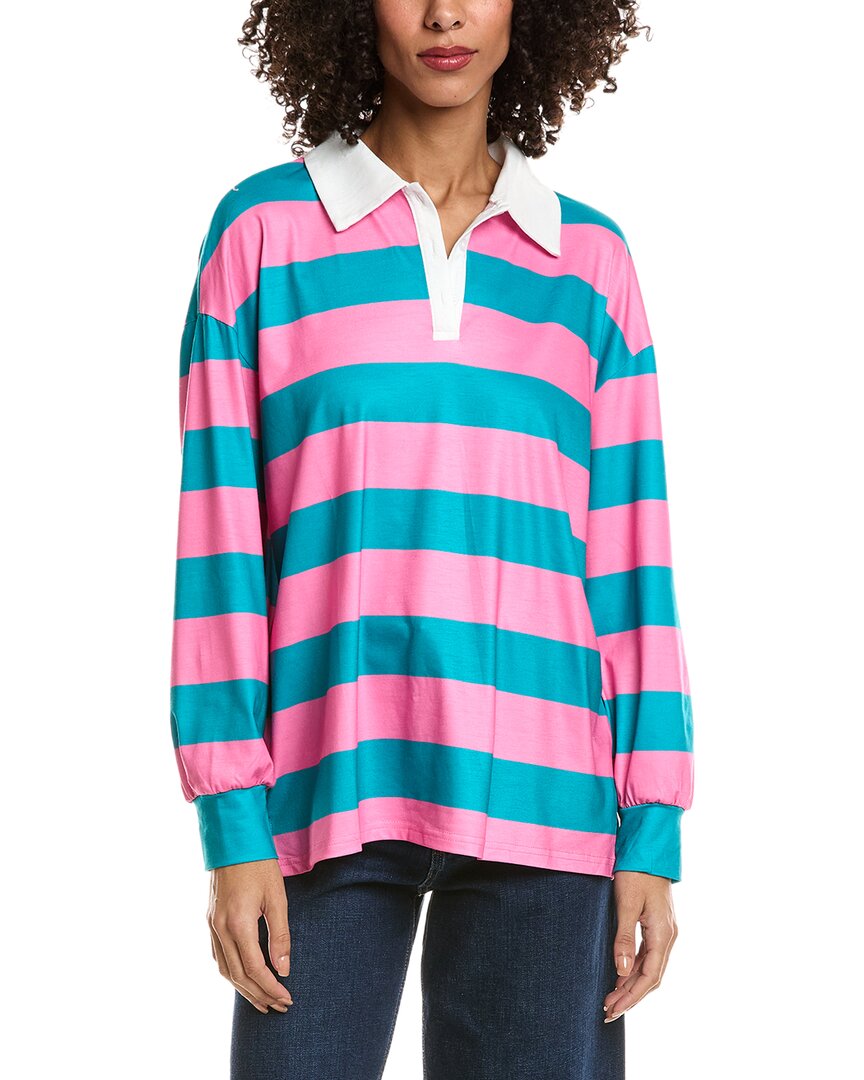 Madison Miles Stripe Polo Shirt
