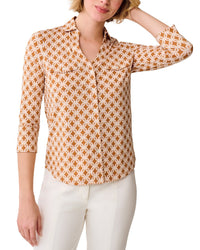 J.Mclaughlin Brynn Linen-Blend Top