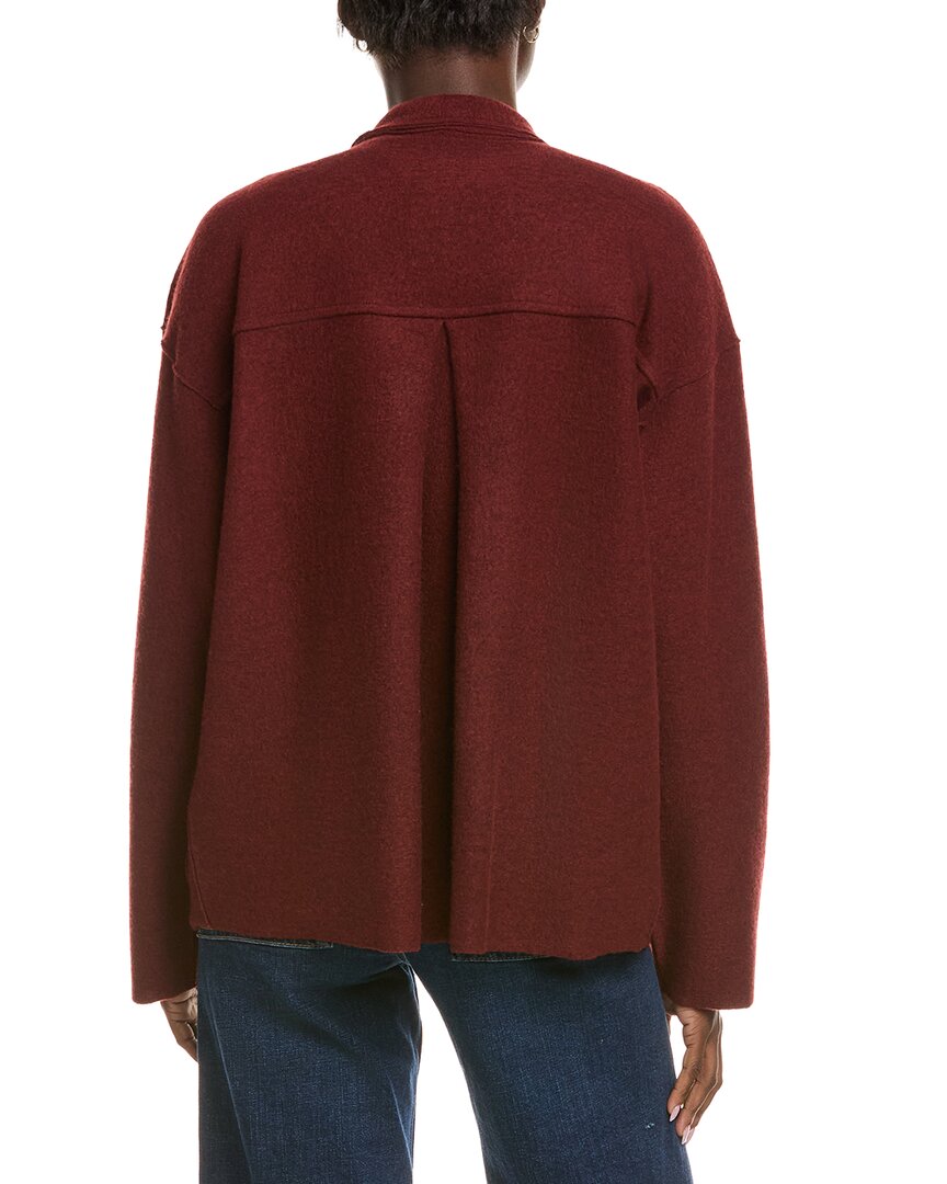 Eileen Fisher High Collar Wool Jacket