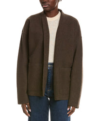 Eileen Fisher Petite High Collar Wool Jacket