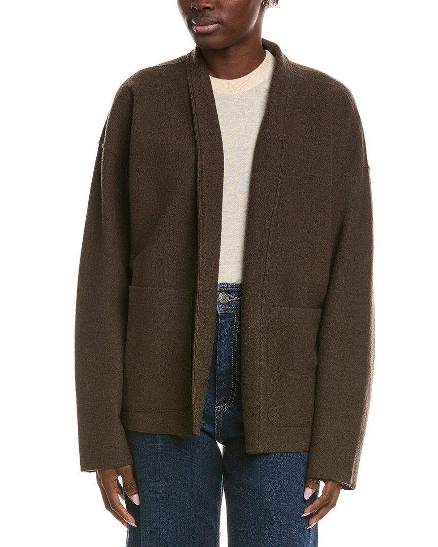 Eileen Fisher Petite High Collar Wool Jacket