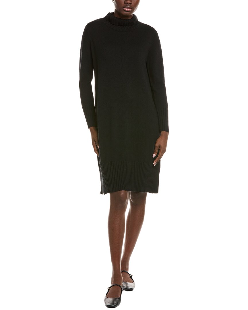 Eileen Fisher Turtleneck Wool Sweaterdress