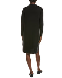 Eileen Fisher Turtleneck Wool Sweaterdress