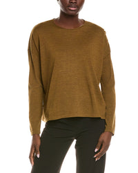 EILEEN FISHER Dnu Eileen Fisher Crewneck Wool Sweater