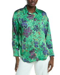 Industry Floral Print Satin Shirt