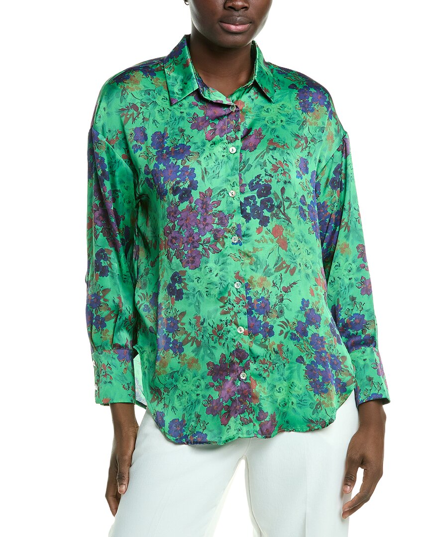 Industry Floral Print Satin Shirt