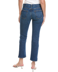 Askk Ny Mid Rise Resin Straight Leg Jean
