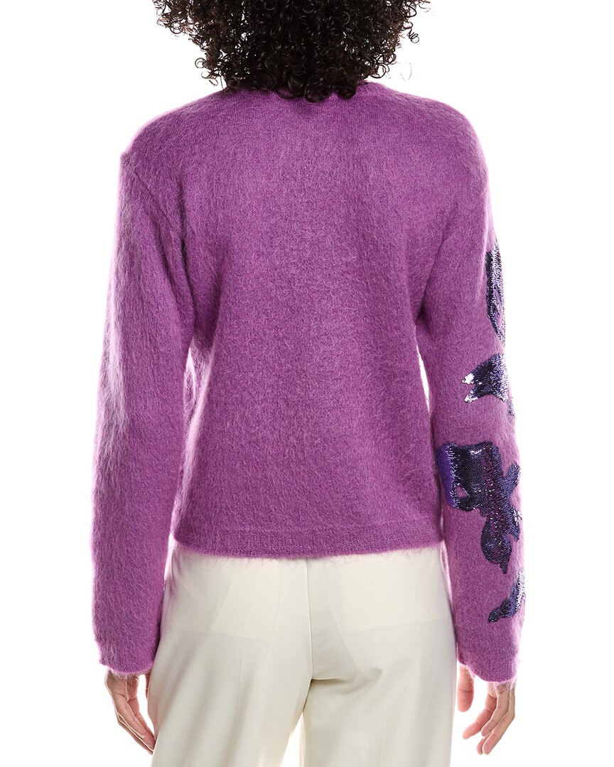Valentino Sequin Patch Wool & Mohair-Blend Sweater