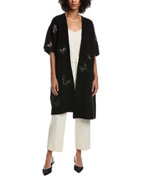 Valentino Embroidered Wool Poncho