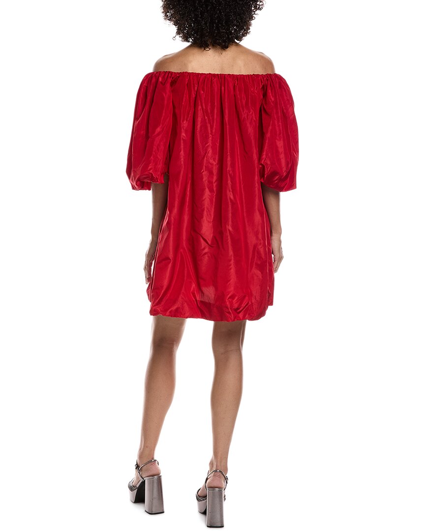 valentino off the shoulder dress Valentino Women's Off-the-shoulder Silk Minidress - Rosso