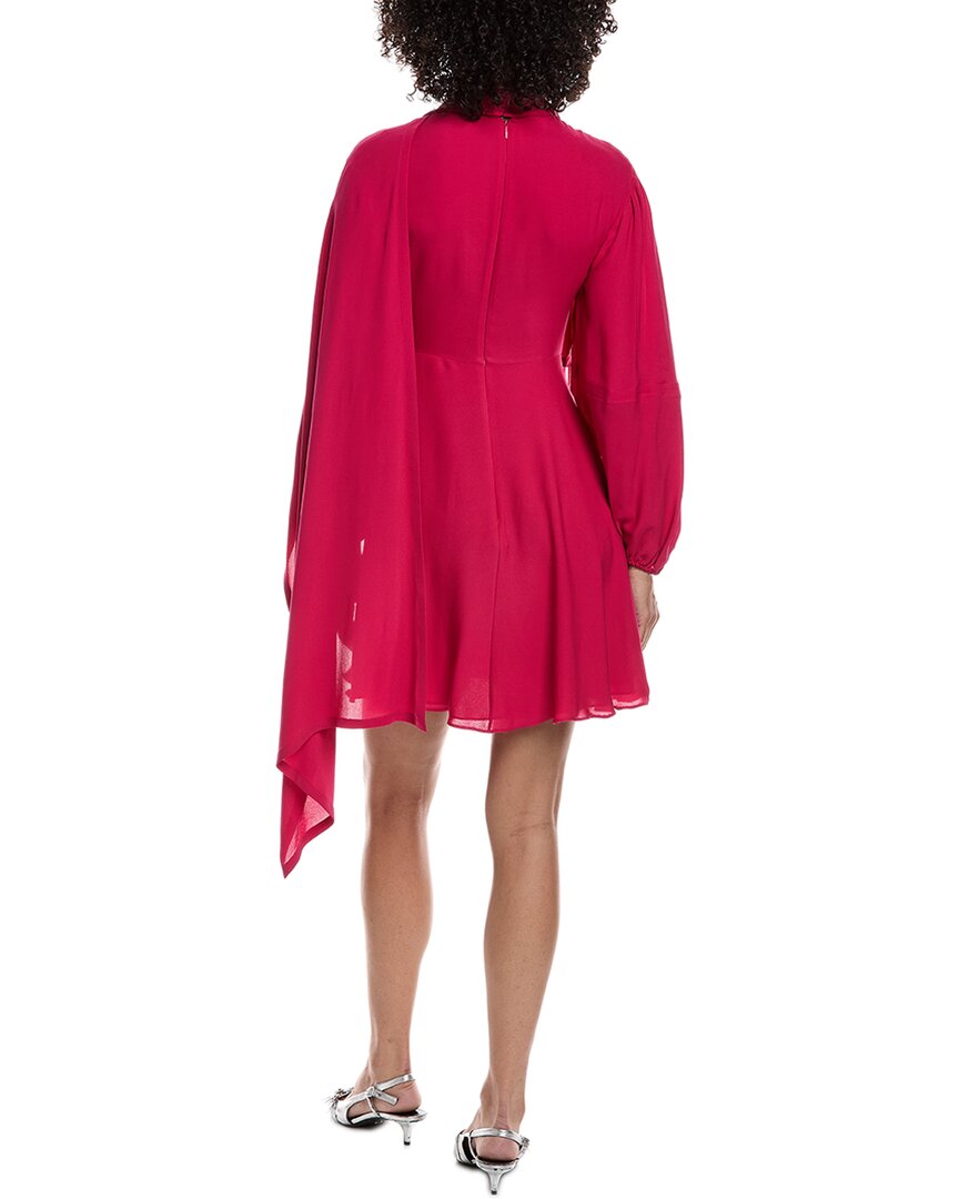 Valentino Balloon Sleeve Silk Mini Dress