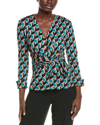 Diane Von Furstenberg Rachael Print Top