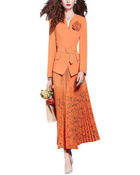 Vera Dolini 2Pc Blazer & Skirt Set
