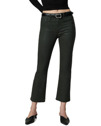 Joe's Jeans The Callie Coated Autumn Forest Cropped Bootcut Jean
