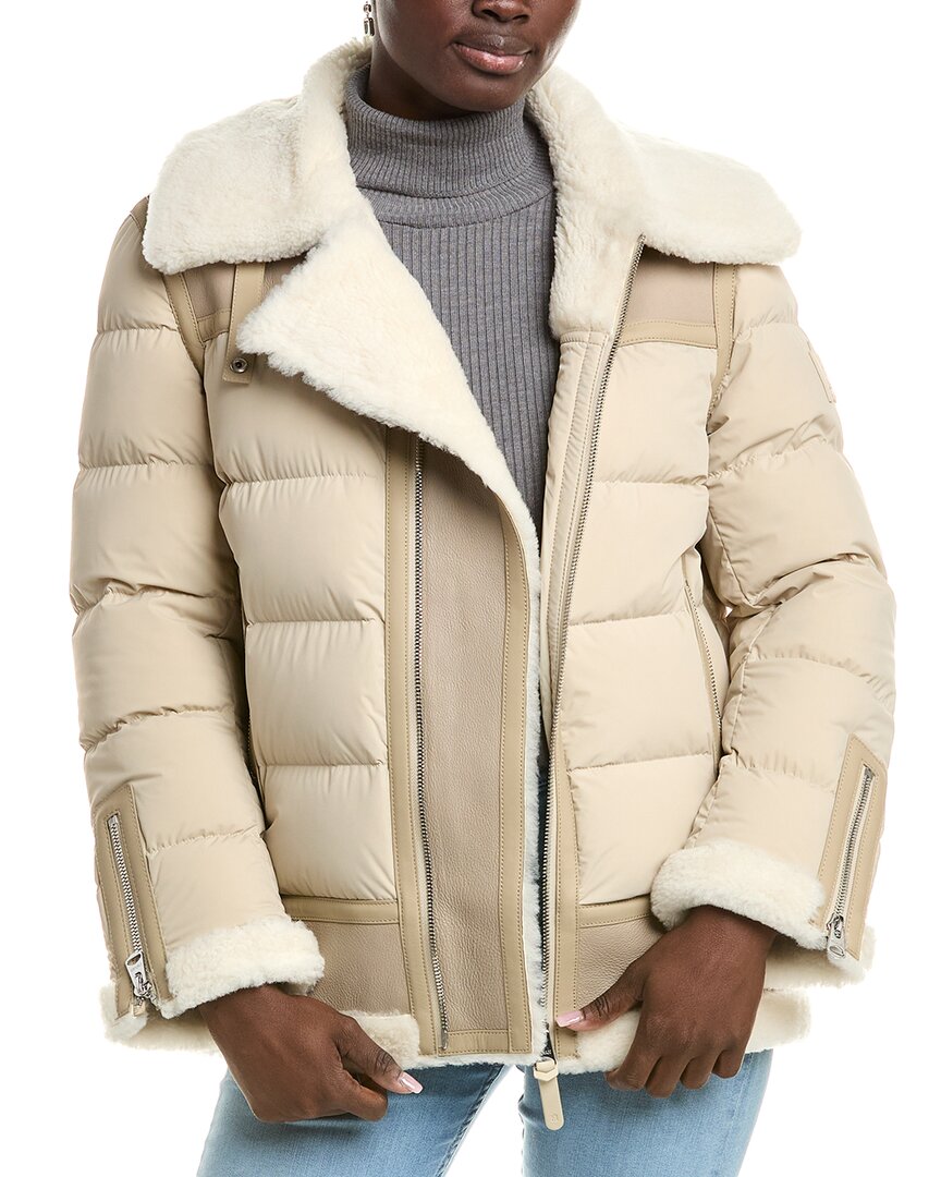 Mackage Vanna Mixed Shearling Down Jacket – Bluefly