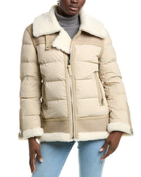 Mackage Vanna Mixed Shearling Down Jacket