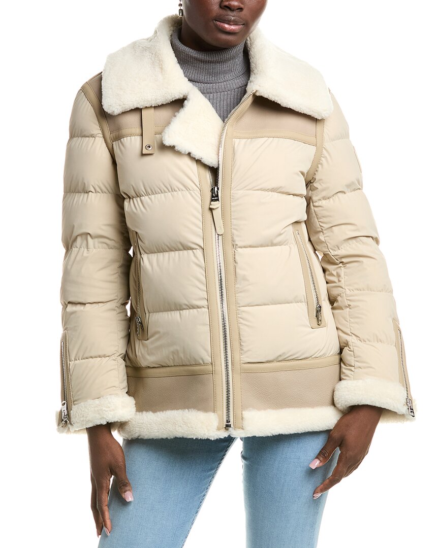 Mackage Vanna Mixed Shearling Down Jacket