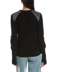 Minnie Rose Shaker Utility Zip Cashmere-Blend Jacket
