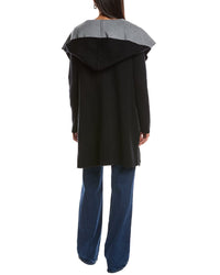 Minnie Rose Cashmere-Blend Reversible Cardigan