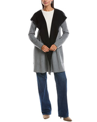 Minnie Rose Cashmere-Blend Reversible Cardigan