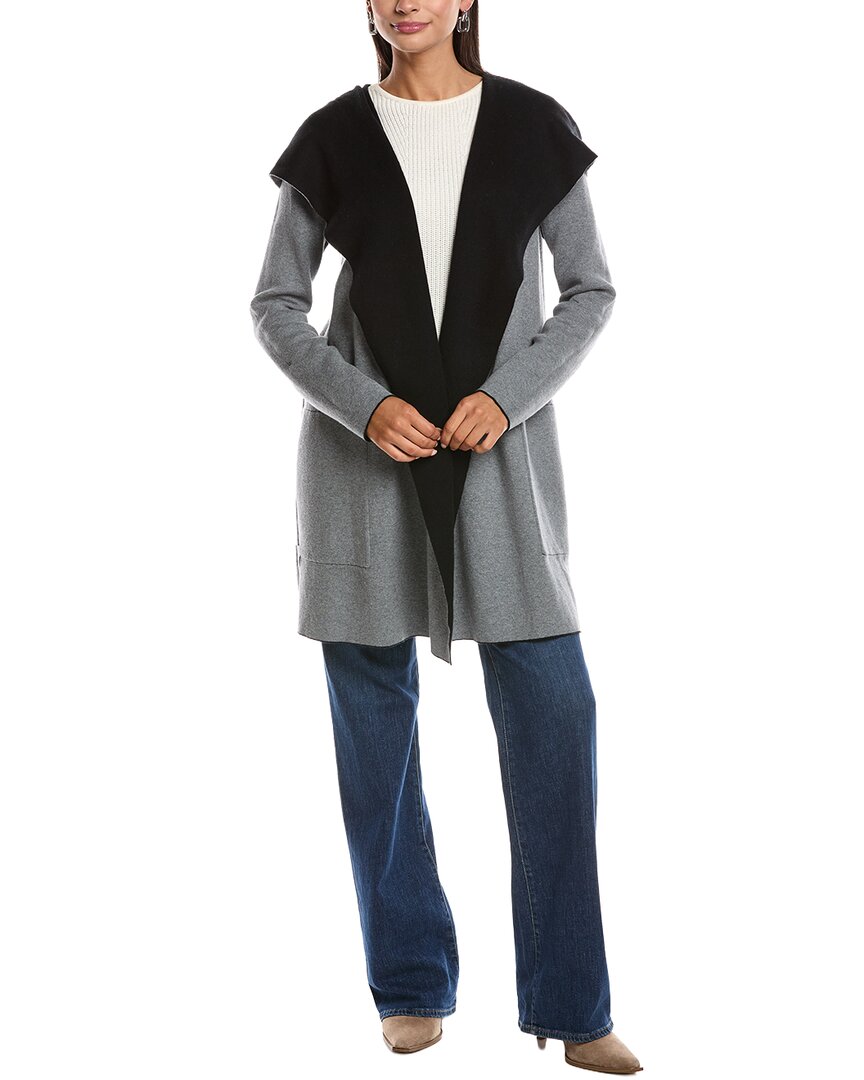 Minnie Rose Cashmere-Blend Reversible Cardigan