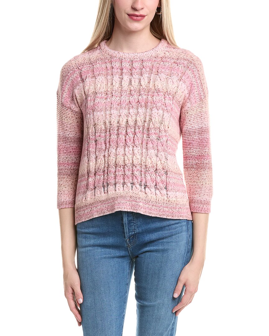 Autumn Cashmere Space Dye Cable Sweater