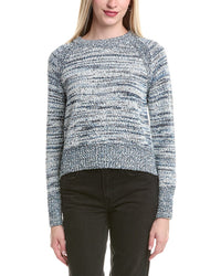 Cotton By Autumn Cashmere Slubby Tweed Sweater