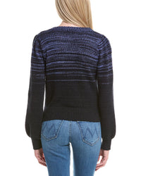 Cotton By Autumn Cashmere Gradient Puff Sleeve Cardigan