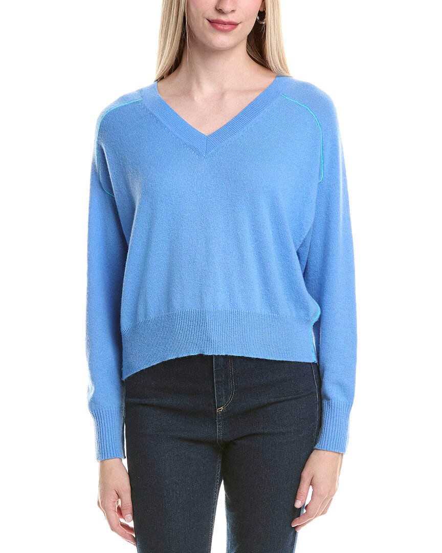Autumn Cashmere Boxy Crew Back Yoke Cashmere Sweater
