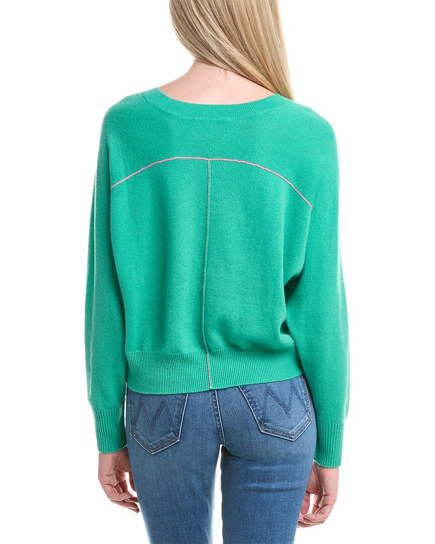 Autumn Cashmere Boxy Crew Back Yoke Cashmere Sweater