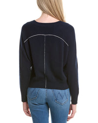 Autumn Cashmere Boxy Crew Back Yoke Cashmere Sweater