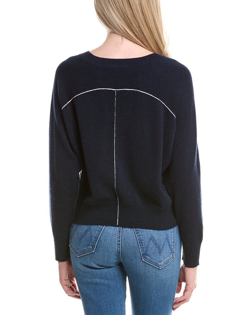 Autumn Cashmere Boxy Crew Back Yoke Cashmere Sweater