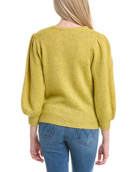 Autumn Cashmere Puff Sleeve Wool & Cashmere-Blend Sweater