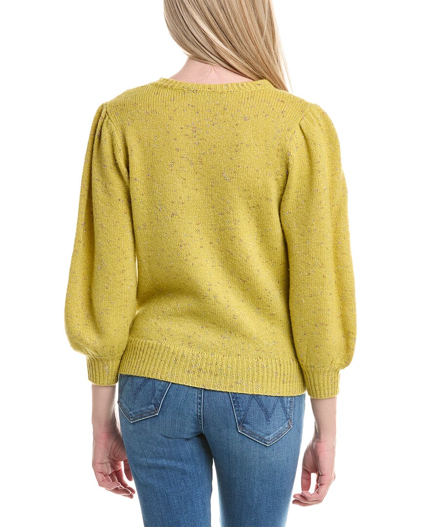 Autumn Cashmere Puff Sleeve Wool & Cashmere-Blend Sweater