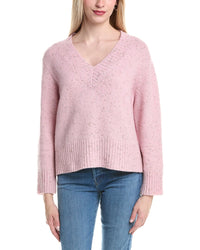 Autumn Cashmere Boxy V Wool & Cashmere-Blend Sweater
