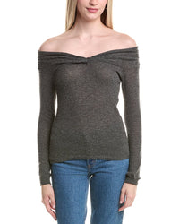 Autumn Cashmere Off-The-Shoulder Cashmere Sweater